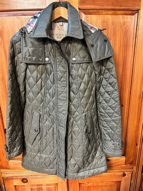 burberry single breasted jacket grey|burberry finsbridge belted quilted jacket.